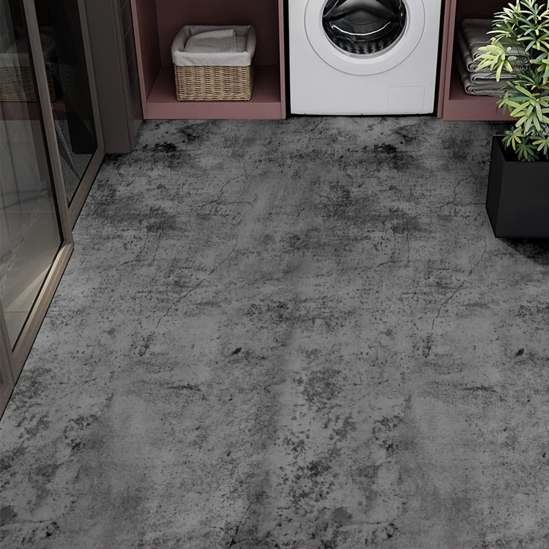 Gray Cement Floor Stickers, Waterproof, Wear-resistant