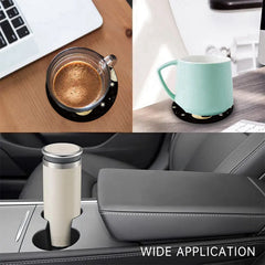 2pcs Holiday Party Coaster Waterproof Round Cup Holder Mat