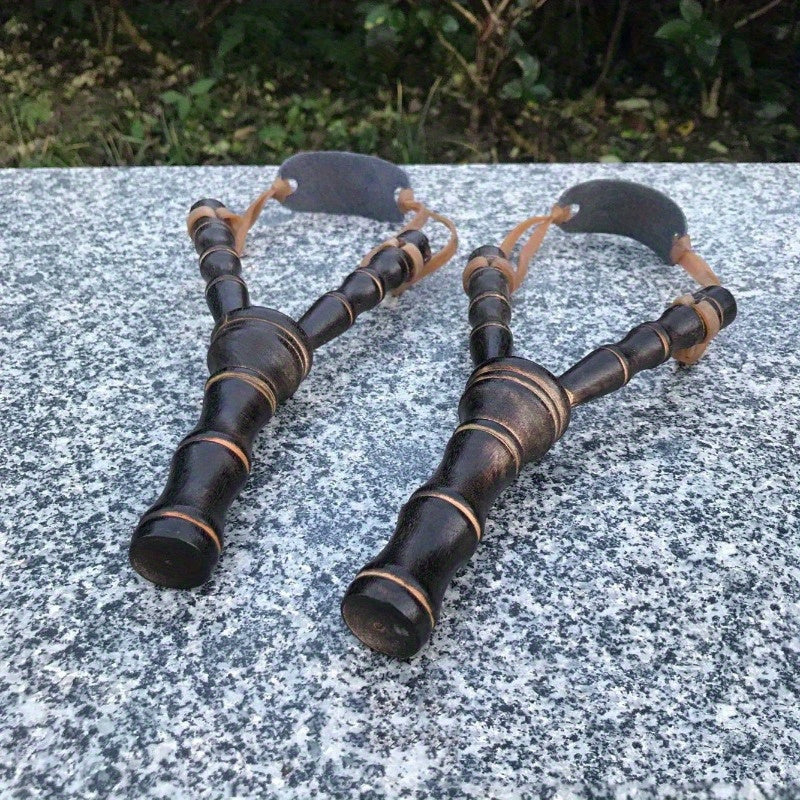 Bamboo Wooden Slingshot Toy for Outdoor Fun