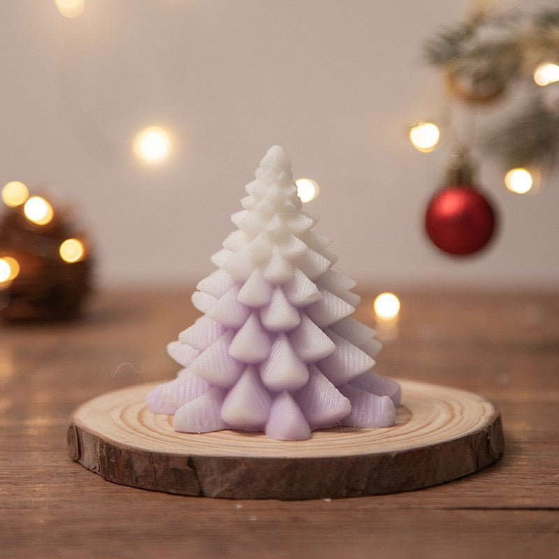5pcs Christmas Tree Scented Candles for Yoga Bath