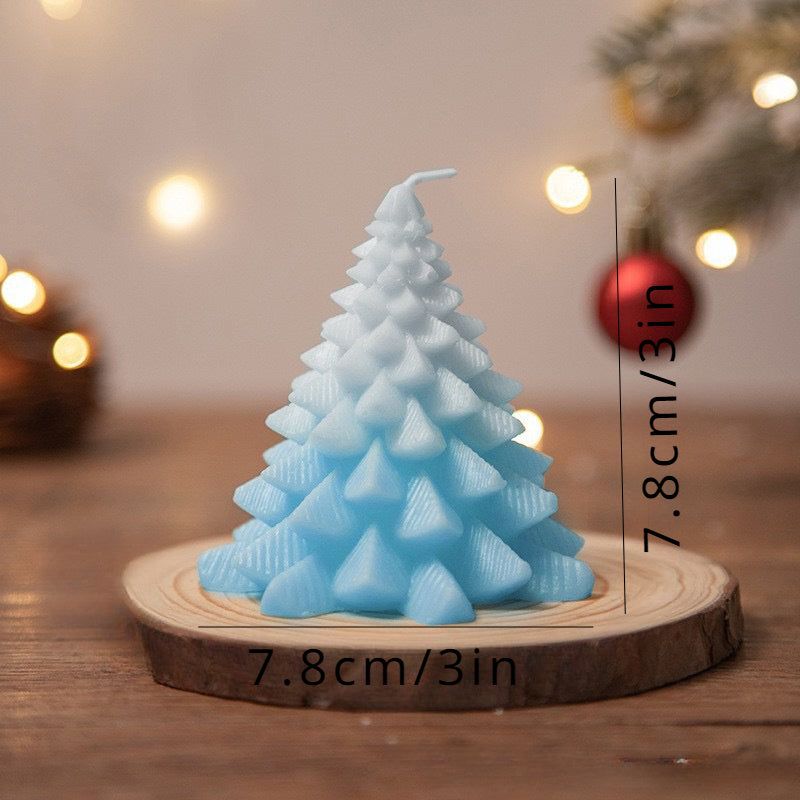 5pcs Christmas Tree Scented Candles for Yoga Bath