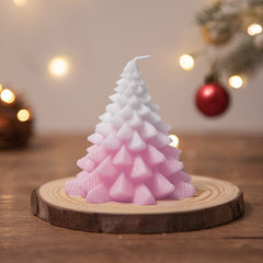 5pcs Christmas Tree Scented Candles for Yoga Bath