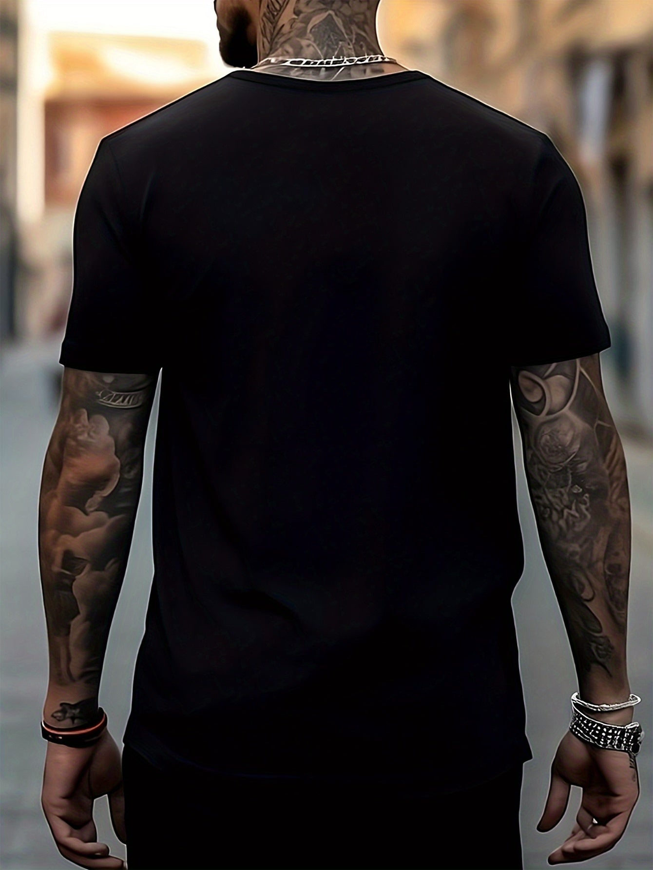 Abu Dhabi And Car Print Men's T shirt For Summer Outdoor