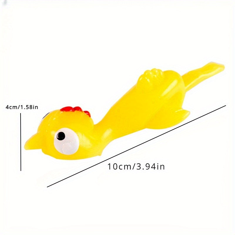 20pcs Soft Plastic Finger Catapult Chicken Game Kids Birthday Party Gift