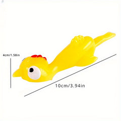 20pcs Soft Plastic Finger Catapult Chicken Game Kids Birthday Party Gift