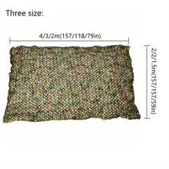 2M Camouflage Net Flame Retardant Camo Netting for Outdoor Games