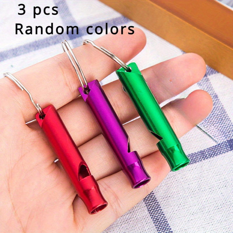 3pcs Metal Fire Outdoor Survival Whistle for Refereeing