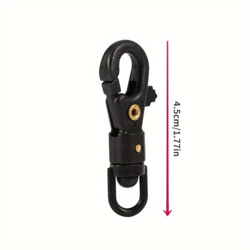 3pcs Quick Release Carabiners Swivel Keychain Clips Buckle Hooks