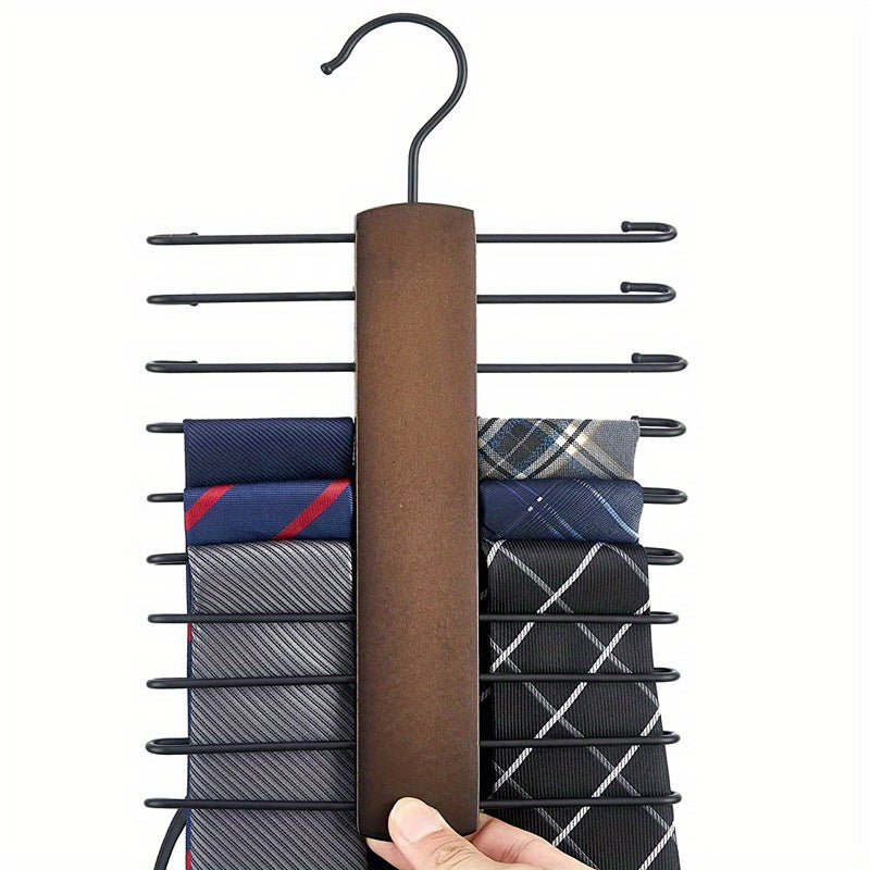 Non-slip Ties Hanger Belts Drying Rack Organizer Closet Wardrobe Home Dorm