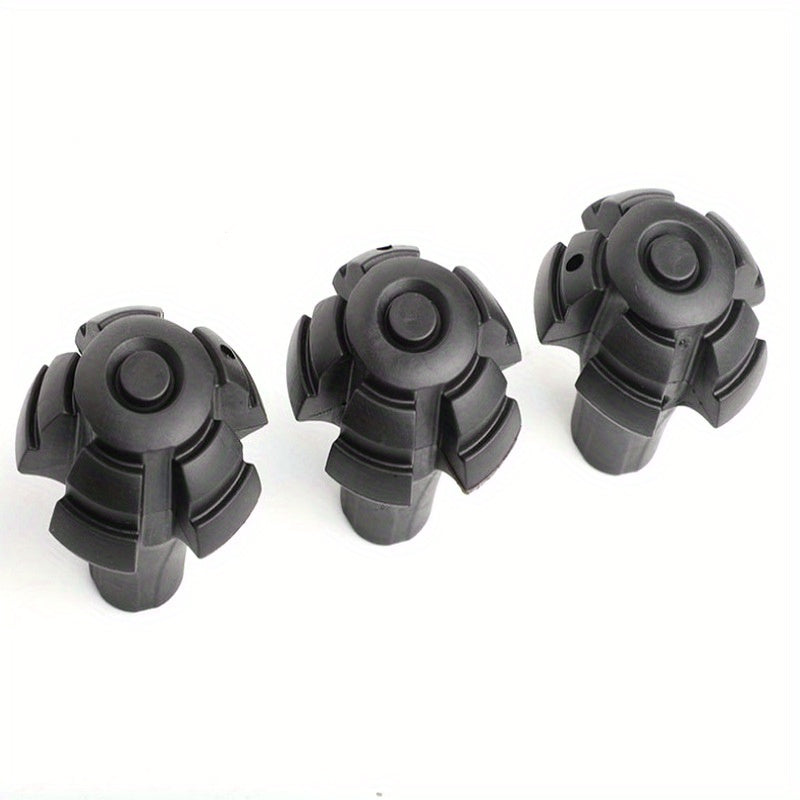 2pcs Silicone Non-slip Hiking Stick Foot Pads Rubber Heads Accessories