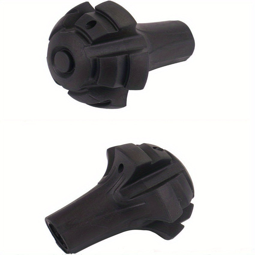2pcs Silicone Non-slip Hiking Stick Foot Pads Rubber Heads Accessories