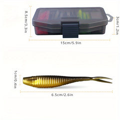 61pcs Soft Bait Fishing Set with Storage Box