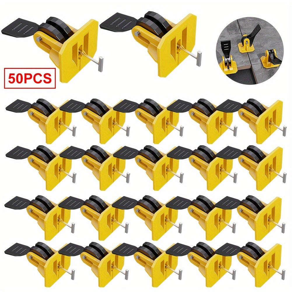 50pcs Tile Leveler Tools with Replaceable Steel T Pin 0.79x1 Size