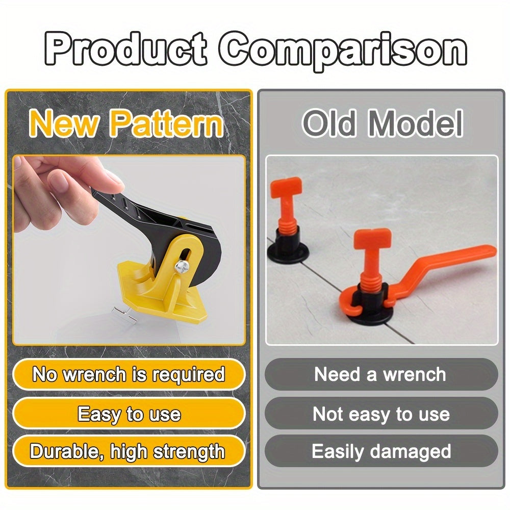 50pcs Tile Leveler Tools with Replaceable Steel T Pin 0.79x1 Size