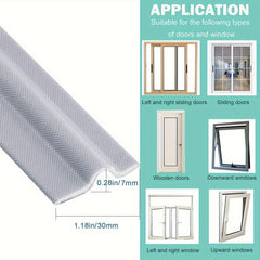 Self-Adhesive Weatherstrip for Doors & Windows Wind & Rain Resistant