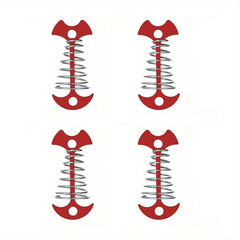 4pcs Fishbone Spring Ground Nails Tent Stakes For Outdoor Camping