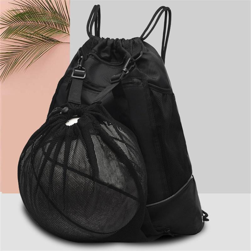 Drawstring Basketball Backpack Carry Bag For Basketball And Football