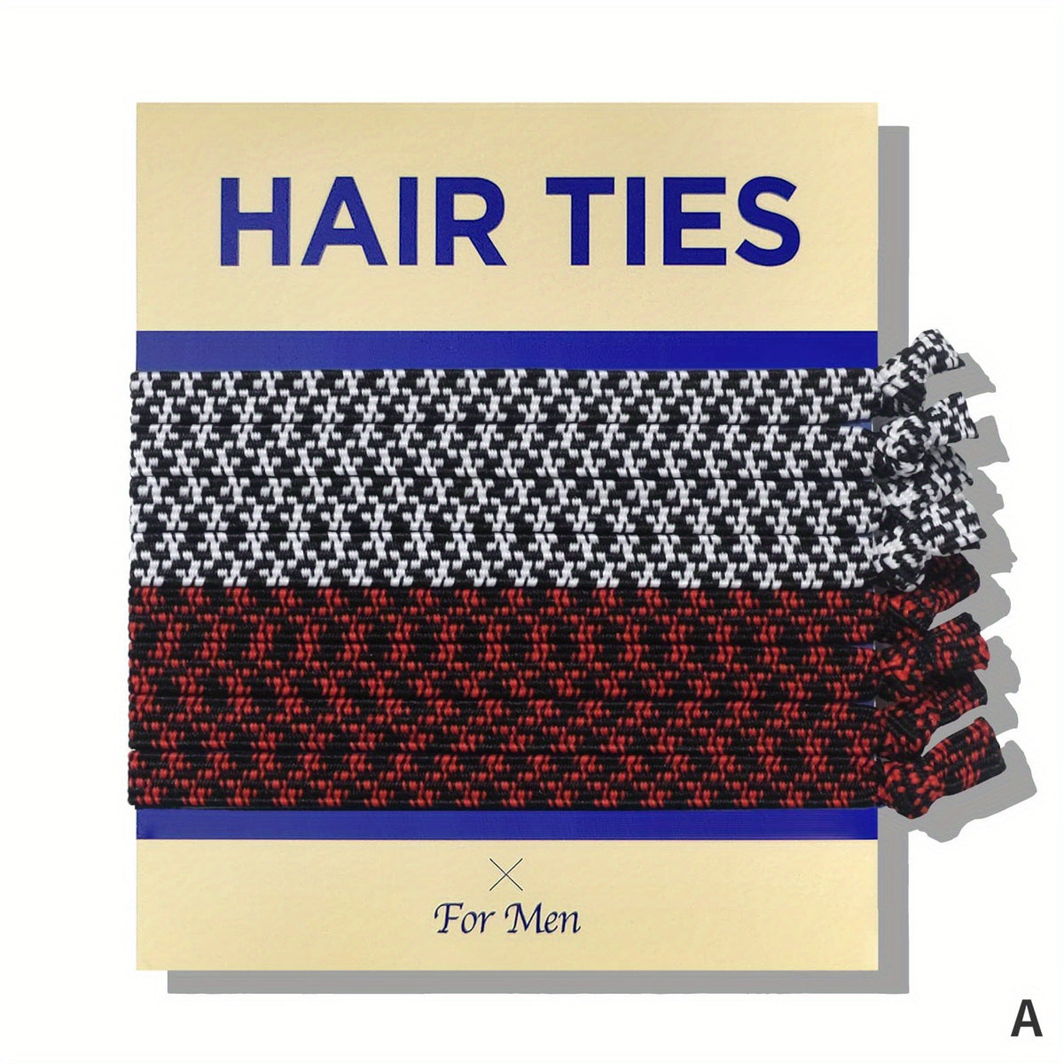 8pcs Sports Striped Hair Tie Hair Rope Ponytail Holder Men Accessories