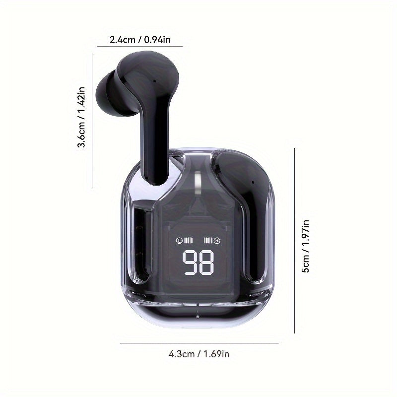 Coverless Wireless V5 3 TWS Earbuds Digital Display Low Latency Auto On