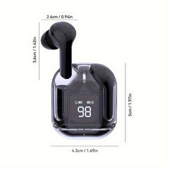 Coverless Wireless V5 3 TWS Earbuds Digital Display Low Latency Auto On