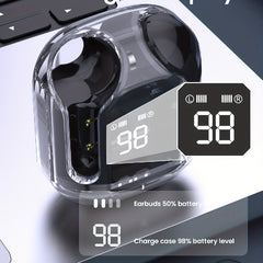 Coverless Wireless V5 3 TWS Earbuds Digital Display Low Latency Auto On