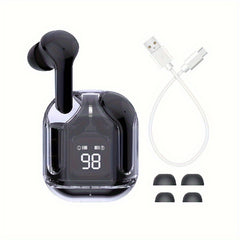 Coverless Wireless V5 3 TWS Earbuds Digital Display Low Latency Auto On