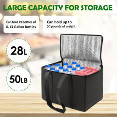3pcs Insulated Reusable Grocery Bag Large Capacity Shopping Bag