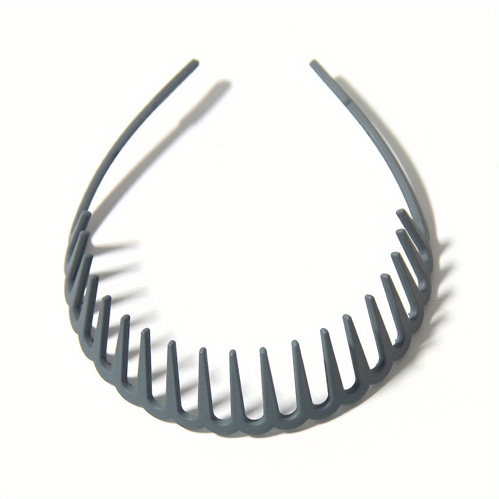 Colorful Matte Head Hoop Toothed Headband Hair Accessories