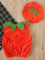 Baby Halloween Pumpkin Top Hat Set
