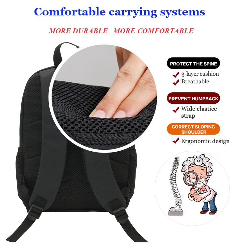 16INCH Bull Terrier Dog Print Backpack School Bag For Teenage Boys&Girls