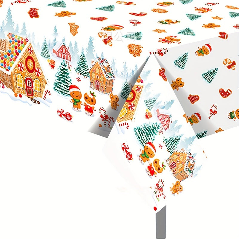 Christmas Family Party Supplies Disposable Table Cloth