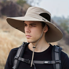 Wide Brim Breathable Bucket Hat For Outdoor Fishing Mountaineering