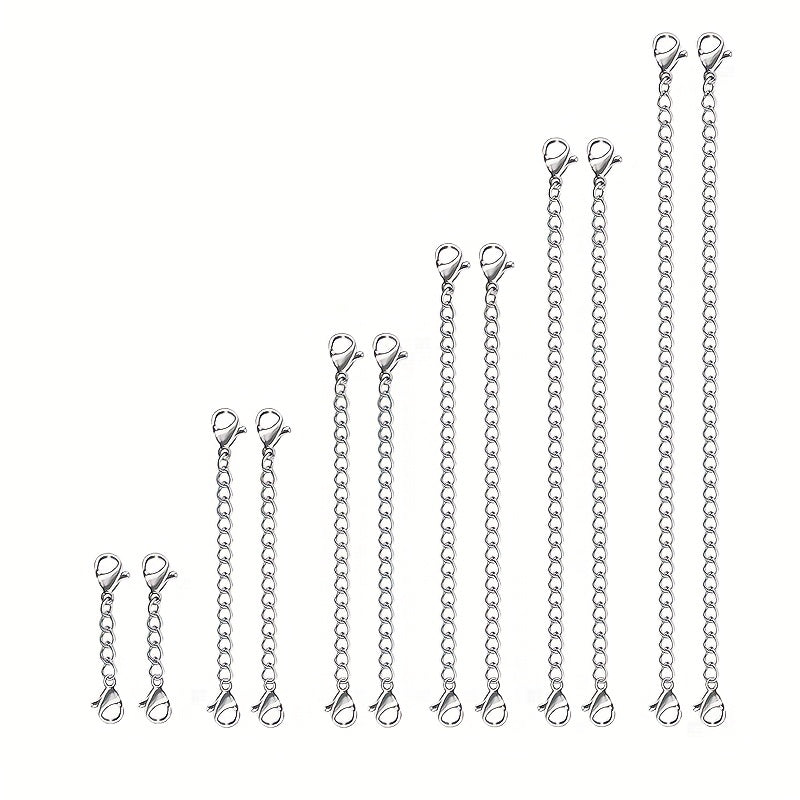 Stainless Steel Necklace Extender 5.08cm 7 10 15 For DIY Jewelry Making