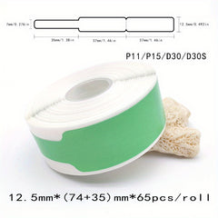 D30 Cable Label Paper for P11 Thermal Self-adhesive Waterproof Sticker