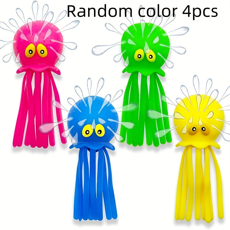 5pcs Octopus & Jellyfish Water Balls Sensory Bath Toys