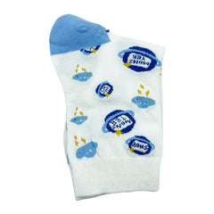 Cartoon Cow Pattern Mid Tube Socks Women's Stockings