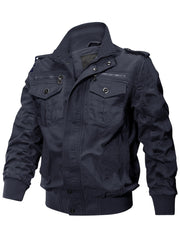 Men's Casual Winter Cotton Military Jackets Outdoor Coat Windproof