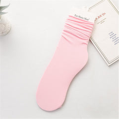 Summer Thin Casual Pile Socks for Women