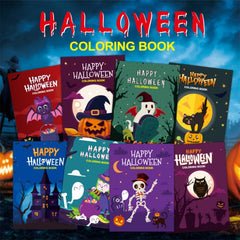 Halloween Coloring Book for Kids Spooky Castle & Pumpkin