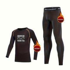 Kids Fleece Thermal Compression Football Set