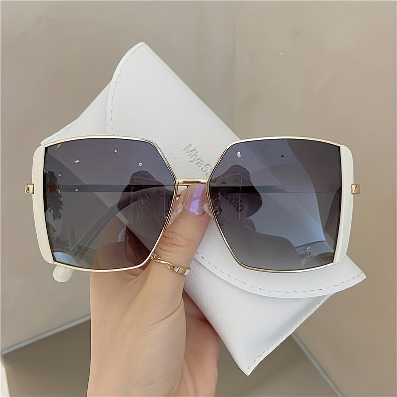 Large Square Sunglasses For Women Men Casual Anti Glare Glasses UV400