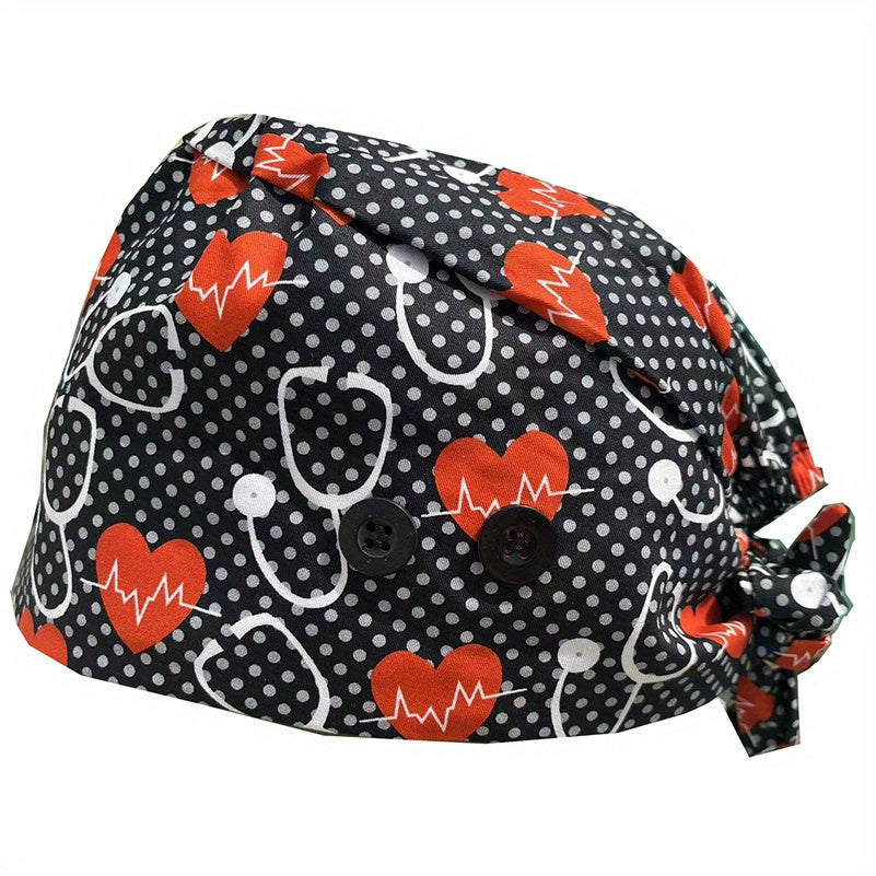 Embroidered Printed Working Hat Cartoon Nurse Hat