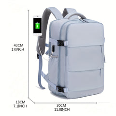 Large Travel Backpack Lightweight Laptop Daypack Shoe Compartment