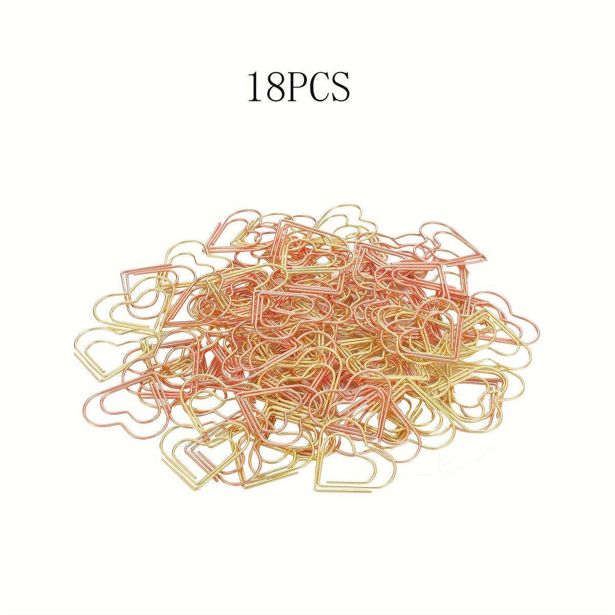 105PCS Love Paper Clips Assorted for Office School Personal Use