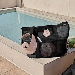 Large Capacity Cartoon Diaper Bag Organizer with Bottle Holder