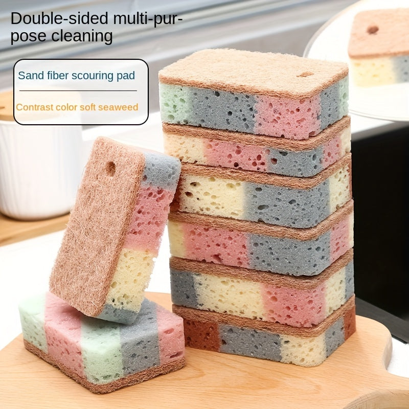 Wood Pulp Kitchen Sponge Wipe Strong Decontamination Dish Cloth Rag