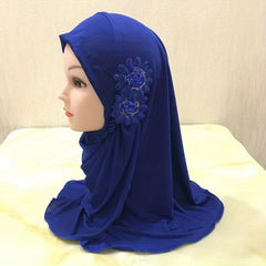 Toddler Girls Lightweight Pretty Bandana Arab Eid Hat For Outdoor