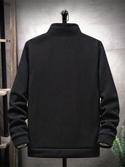 Men's Casual Stand Collar Jacket Coat For Fall Winter Leisure