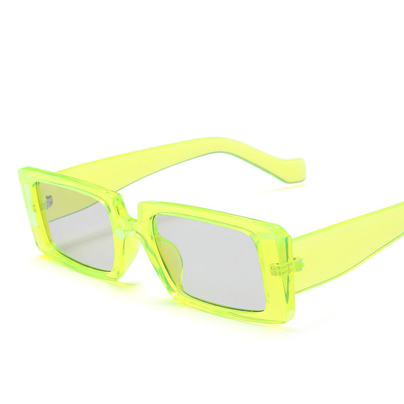 Y2K Vintage Rectangle Sunglasses Chunky Frame 90s Shades