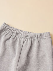 Girls Smile & Face Print Flared Trousers